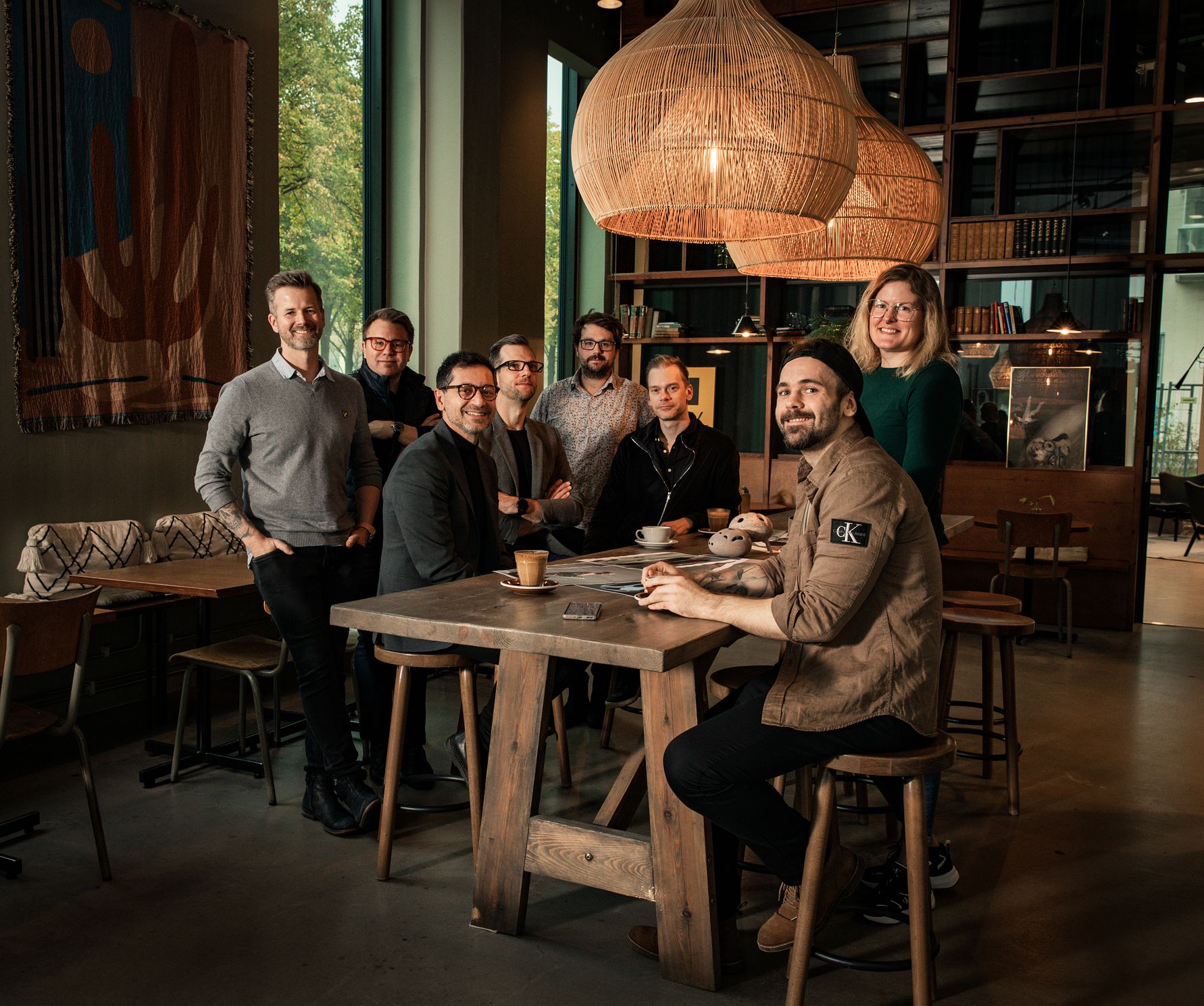 Andreas, Patrik, Ismail, Claes, Andreas, Karl, Hanna, Adam