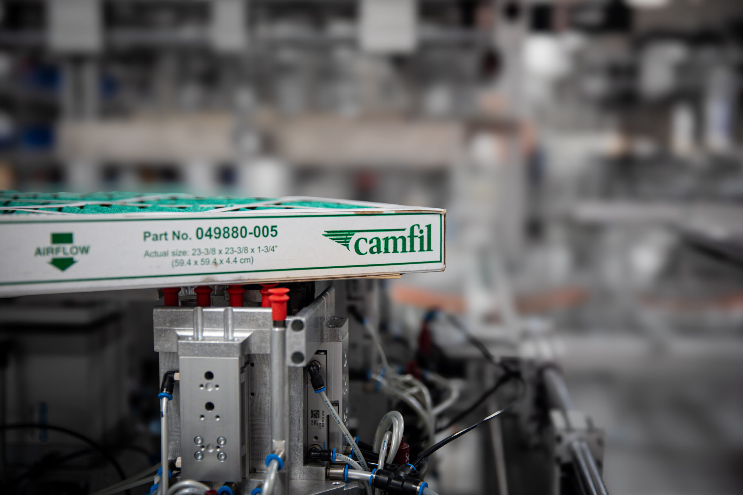 A filter from camfil in production